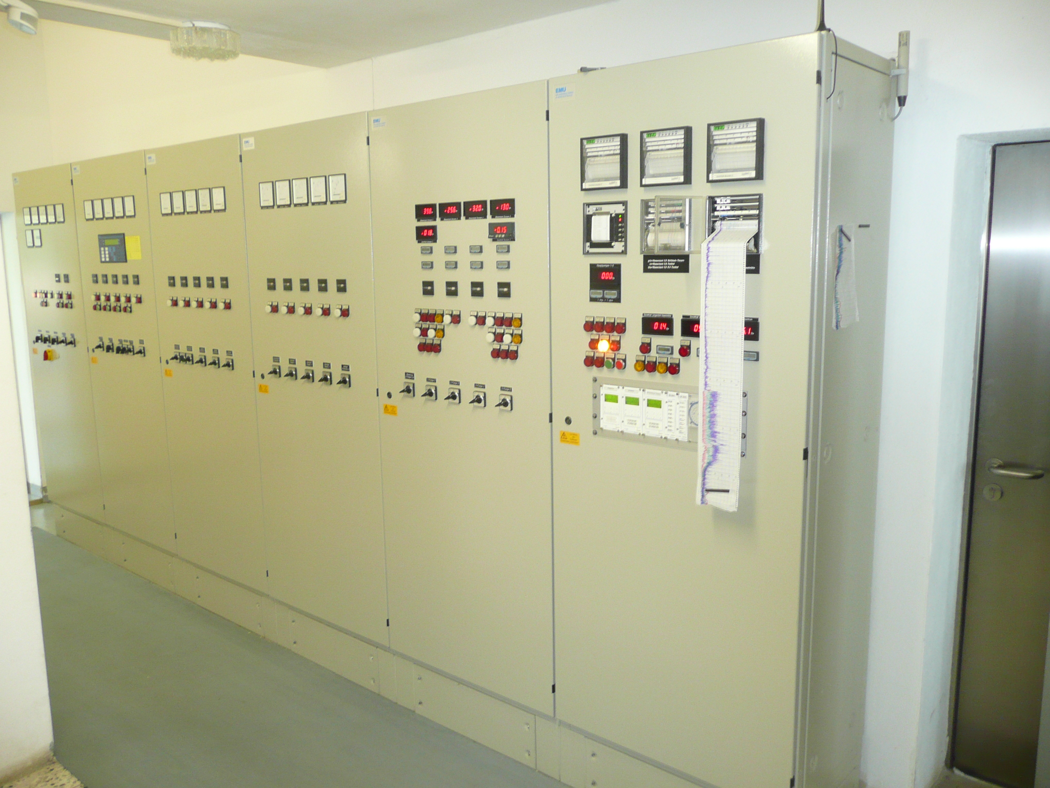 Schaltanlage im Wasserwerk Penkhof Schaltanlage im Wasserwerk Penkhof