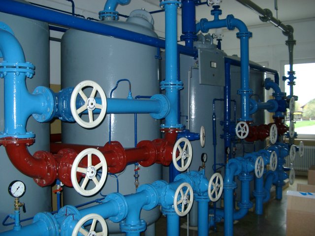 Grossansicht in neuem Fenster: Aufbereitungsanlage 1, Baujahr 1958, Leistung 20 Liter/Sekunde Grossansicht in neuem Fenster: Aufbereitungsanlage 1, Baujahr 1958, Leistung 20 Liter/Sekunde