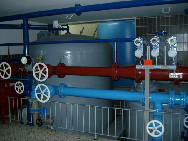 Grossansicht in neuem Fenster: Aufbereitungsanlage 2, Baujahr 1974, Leistung 30 Liter/Sekunde Grossansicht in neuem Fenster: Aufbereitungsanlage 2, Baujahr 1974, Leistung 30 Liter/Sekunde