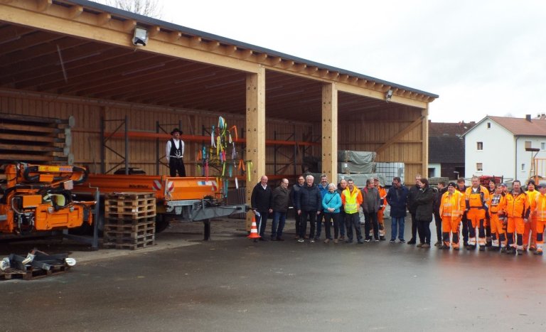 Einweihung Unterstellhalle Bauhof
